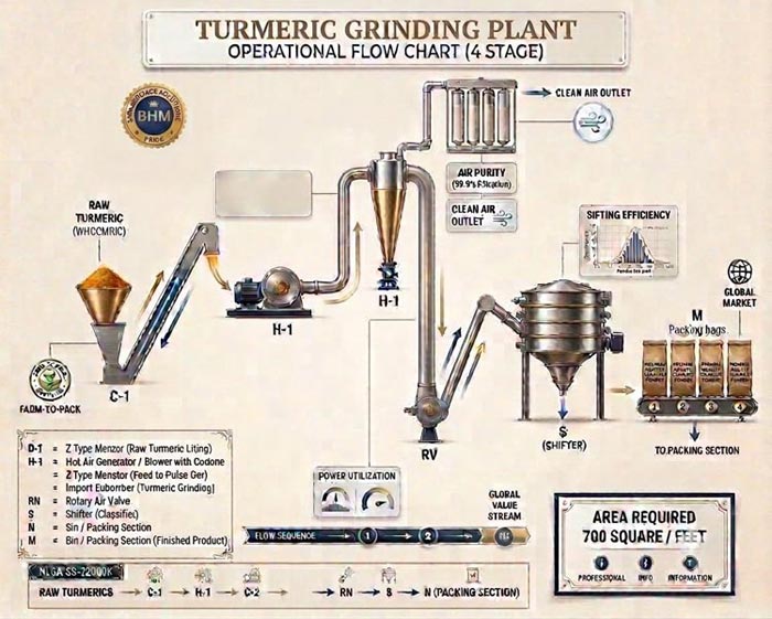 Automatic Turmeric Grinding Plant, Automatic Turmeric Grinding Plant in india, Automatic Turmeric Grinding Plant in india, manufacturer of Automatic Turmeric Grinding Plant, Automatic Turmeric Grinding Plant manufacturer,